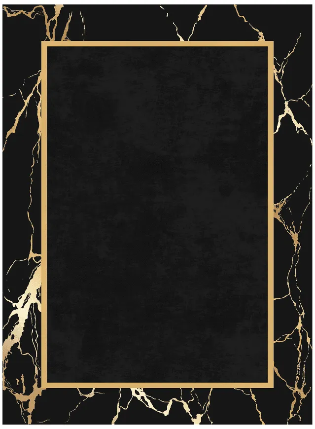 Alfombra Wilton - Cerasia (negro/dorado)