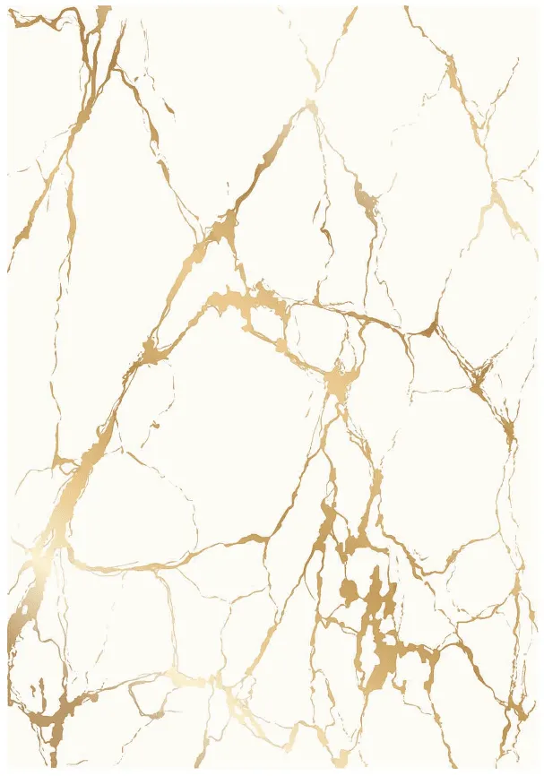 Alfombra Wilton - Vieste (blanco/dorado)