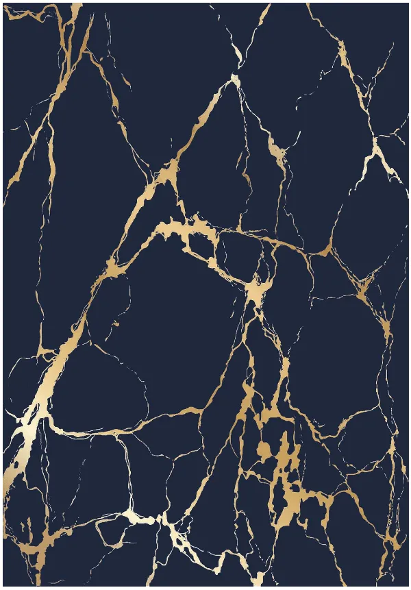 Alfombra Wilton - Cesina (negro/oro)