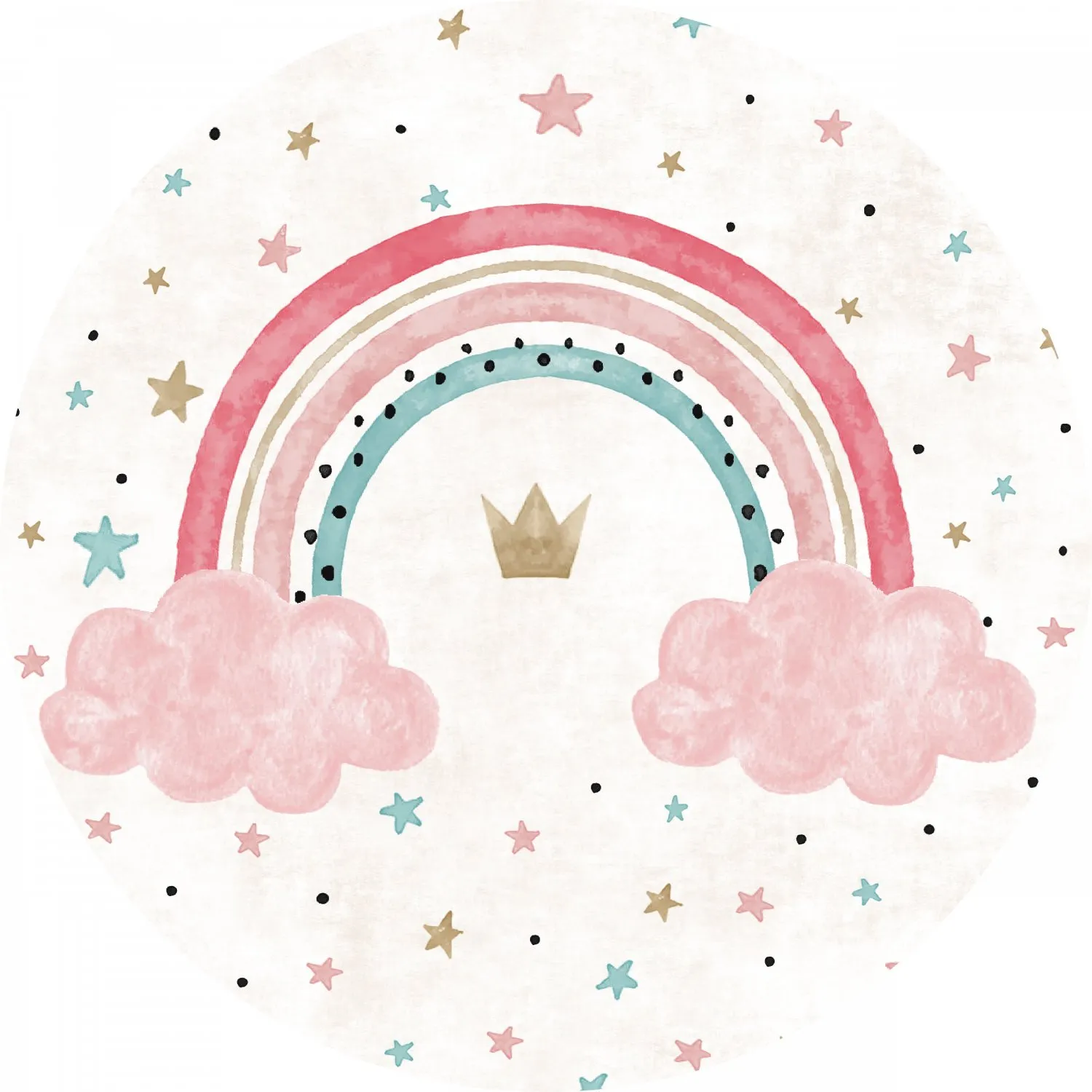 Alfombras redondeadas - Rainbow (multi)