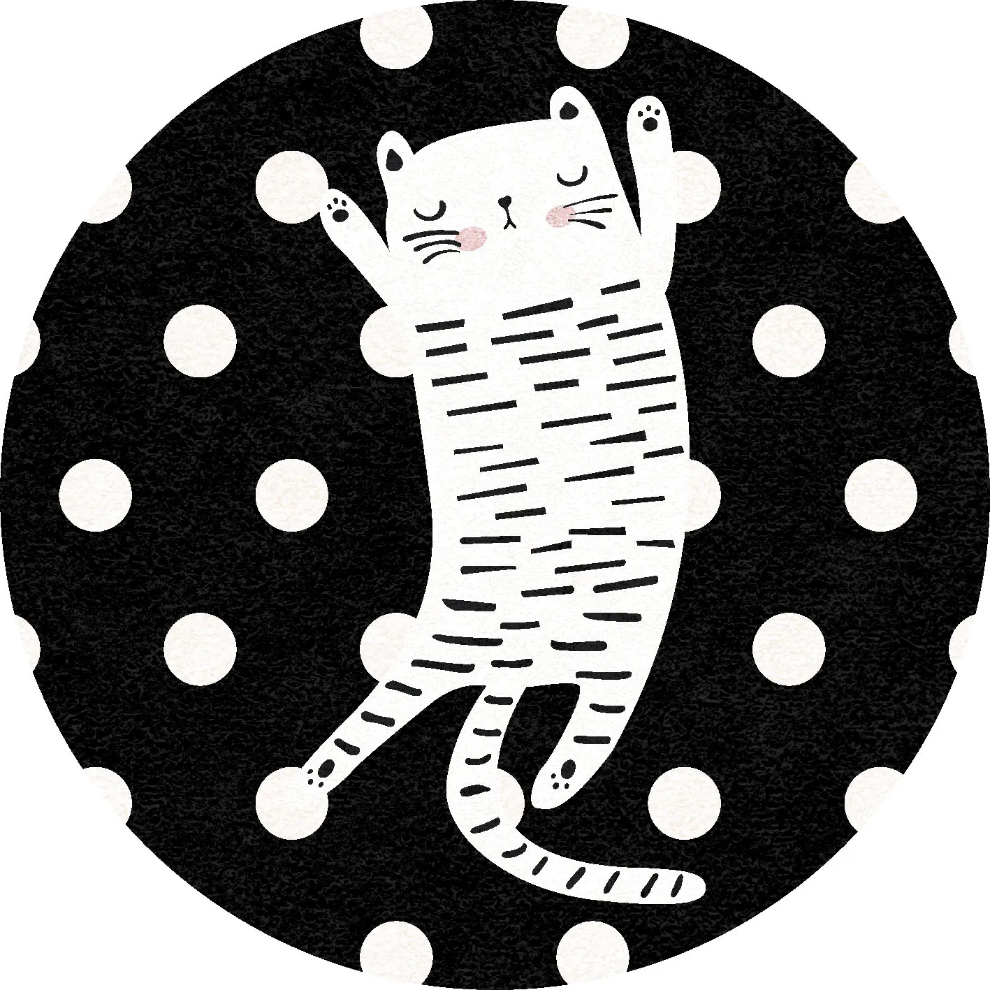 Alfombras redondeadas - Sleepy Kitten (multi)