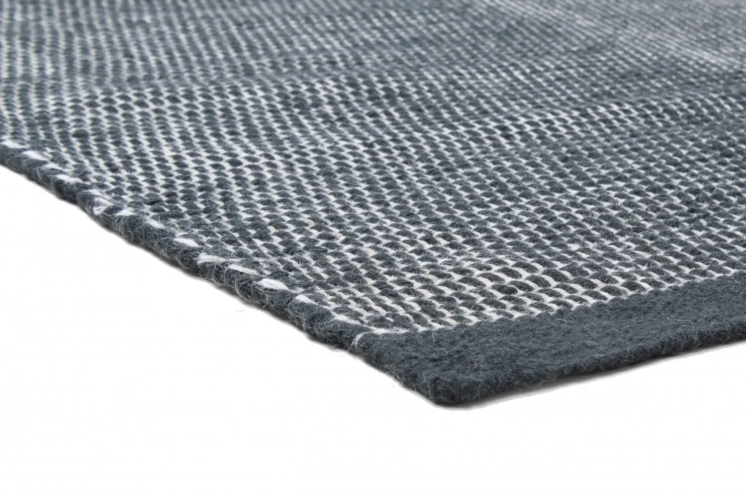 Alfombra de Lana - Coastal (negro/blanco)