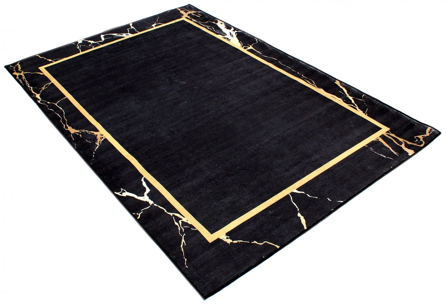 Alfombra Wilton - Cerasia (negro/dorado)