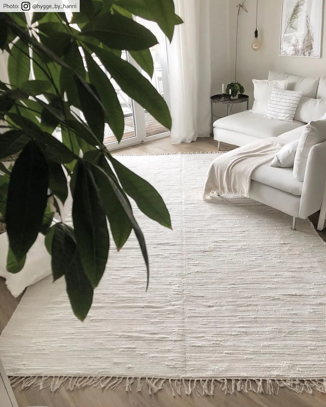 Alfombra de algodón - Silje (blanco)