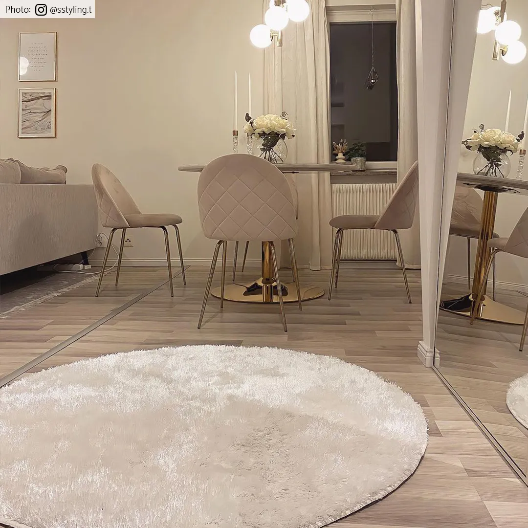 Alfombras redondeadas - Cosy (blanco)