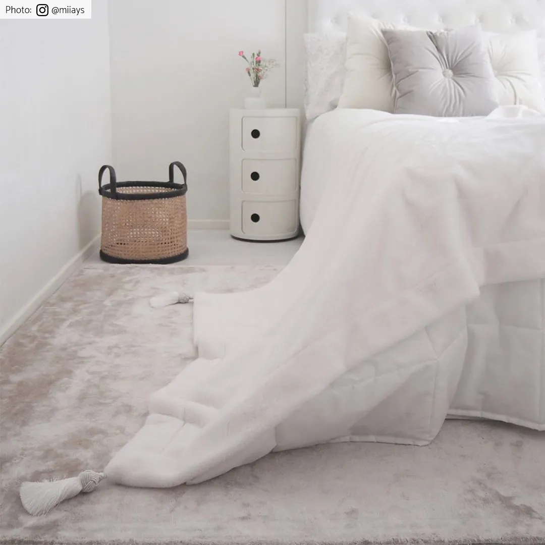 Alfombra de Viscosa - Jodhpur Special Luxury Edition (gris claro/beige)