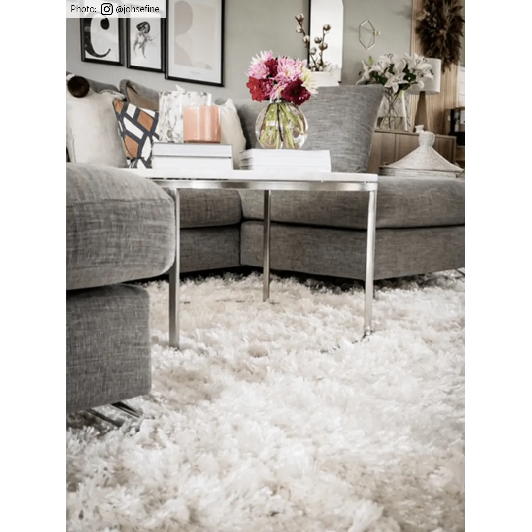Alfombras de pelo largo - Janjira (offwhite)