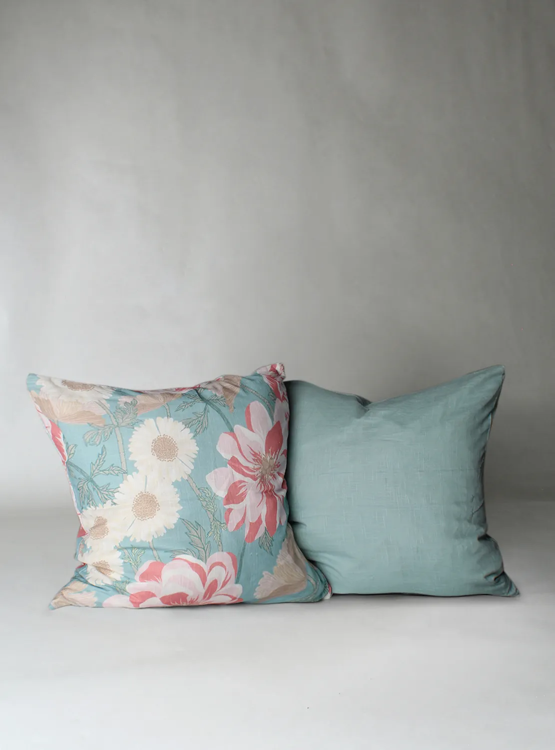Funda de almohada x 2 - Serena (turquesa/rosa)