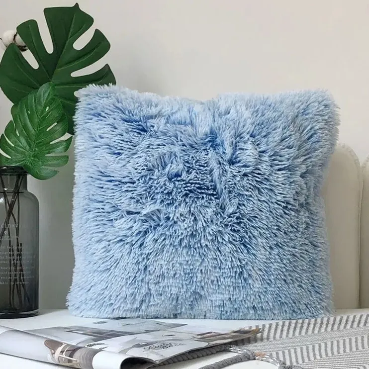 Funda de almohada - Fuzzy (azul)