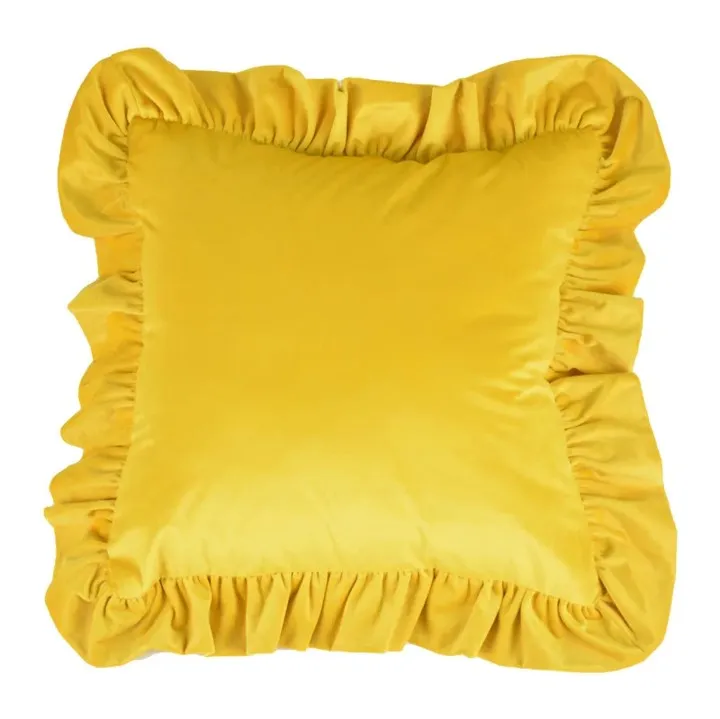 Funda de almohada - Ruffled (amarillo)