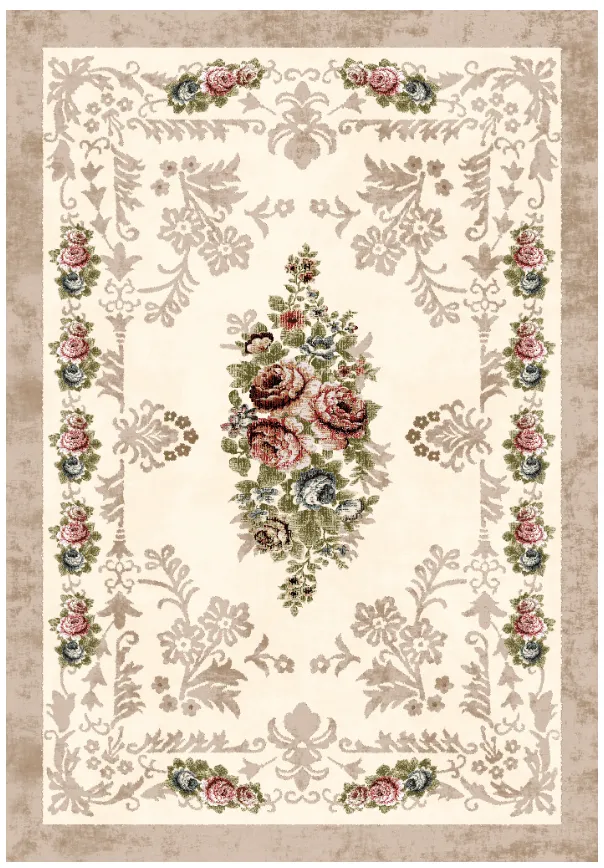 Alfombra Wilton - Delpha (beige/multicolor)