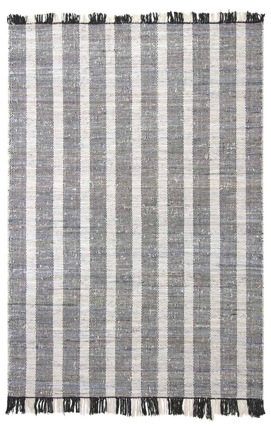 Alfombra vaquera - Ally (negro/blanco roto)