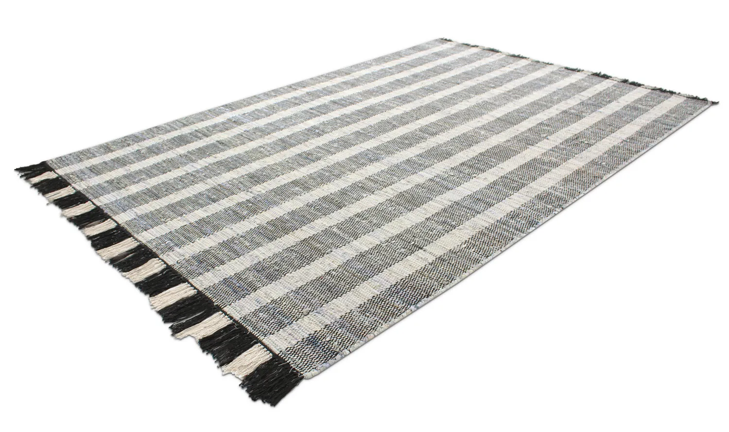 Alfombra vaquera - Ally (negro/blanco roto)