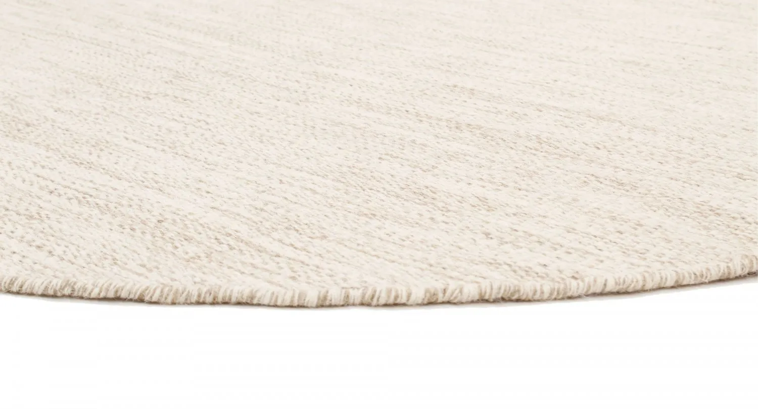 Alfombras redondeadas - Dhurry (natural)
