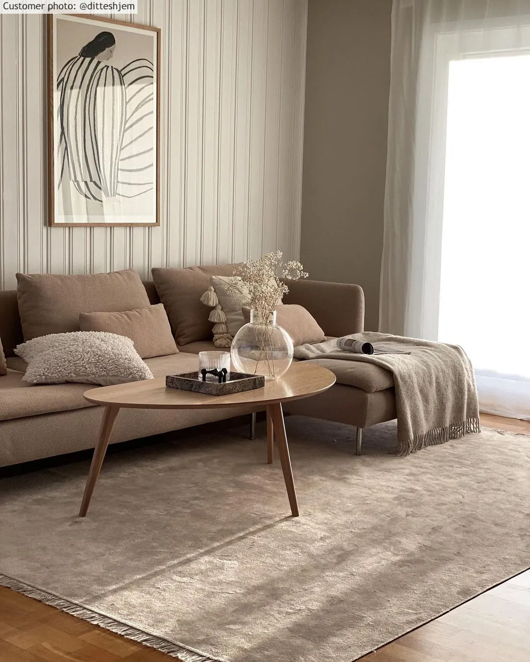 Alfombra Wilton - Art Silk (gris/beige)