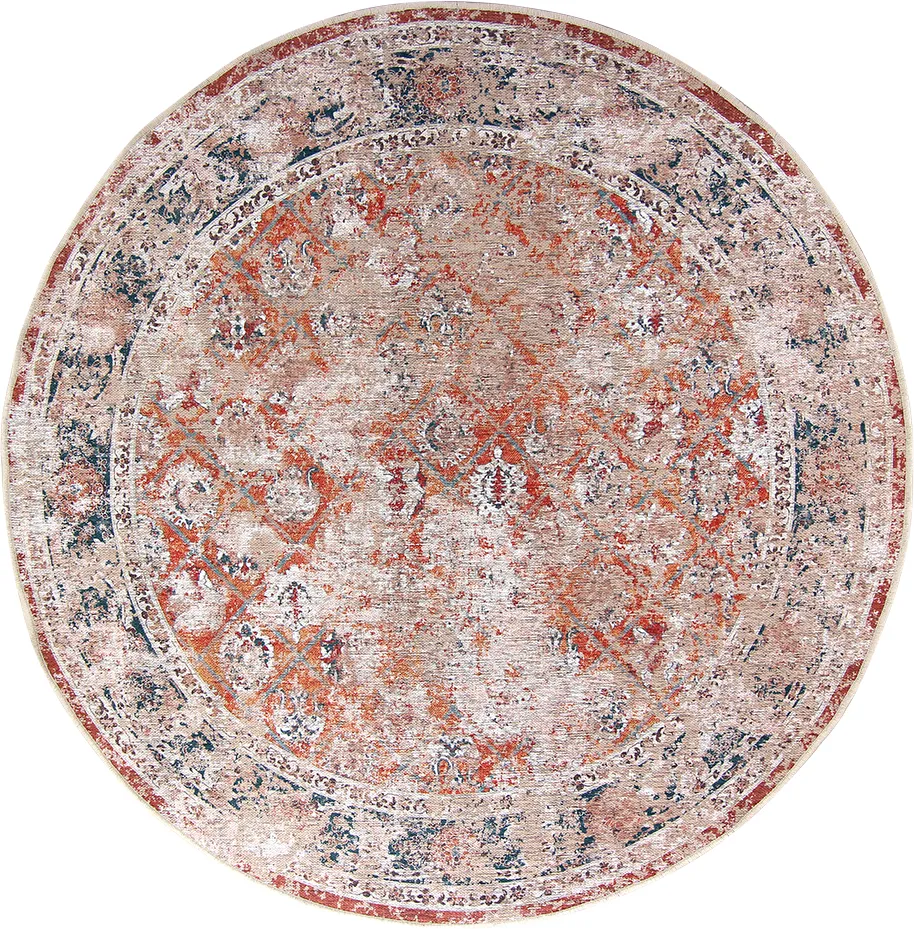 Alfombras redondeadas - Douz (rosa/multi)