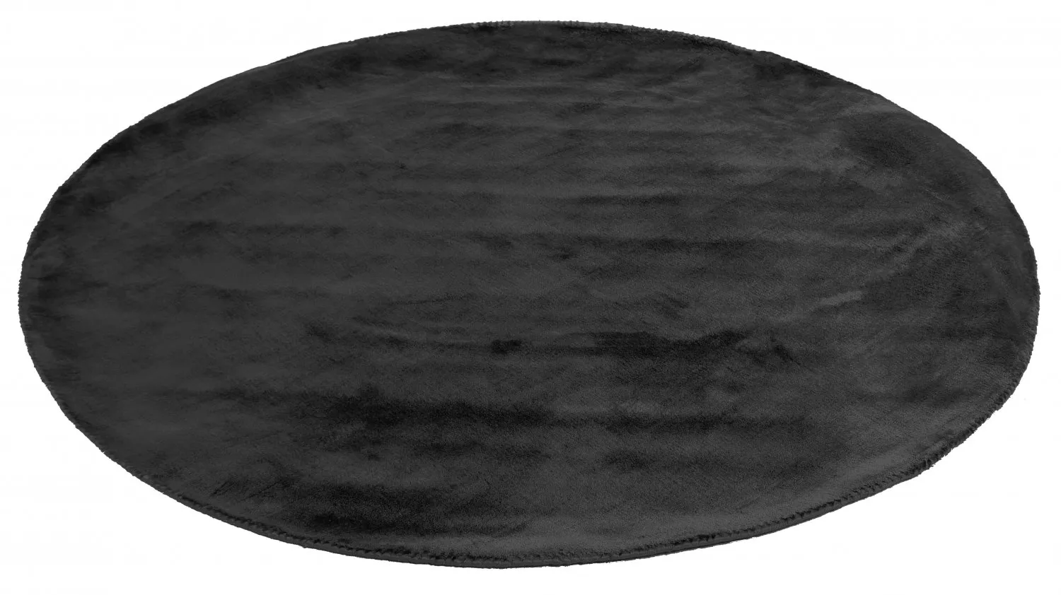 Alfombras redondeadas - Recycled PET with viscose look (negro)