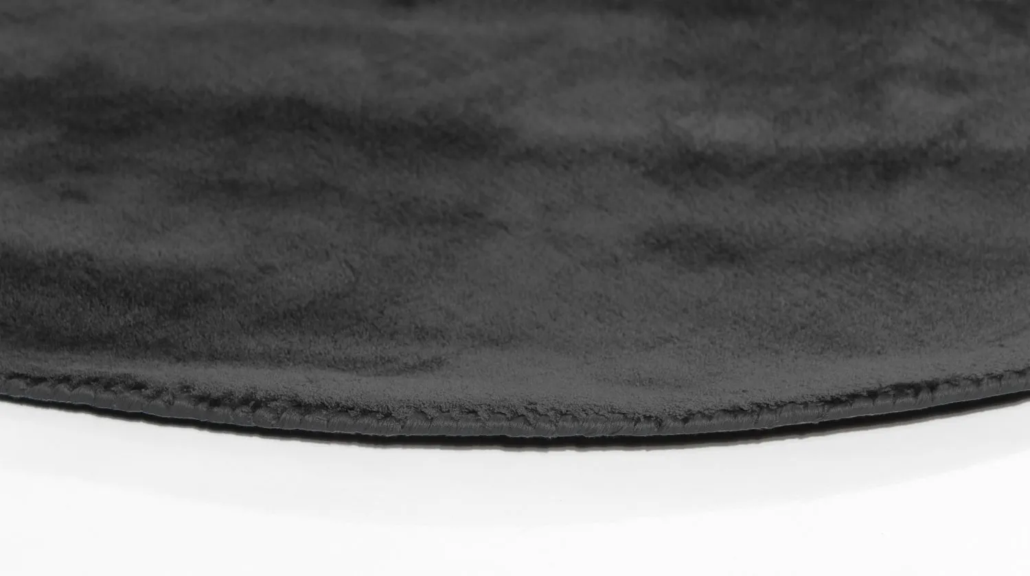Alfombras redondeadas - Recycled PET with viscose look (negro)