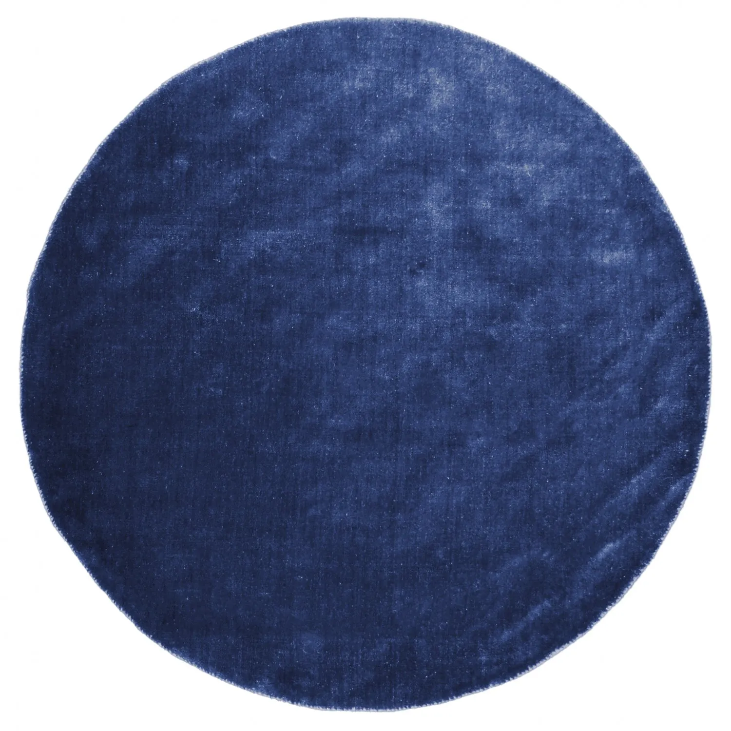 Alfombras redondeadas - Recycled PET with viscose look (navy)