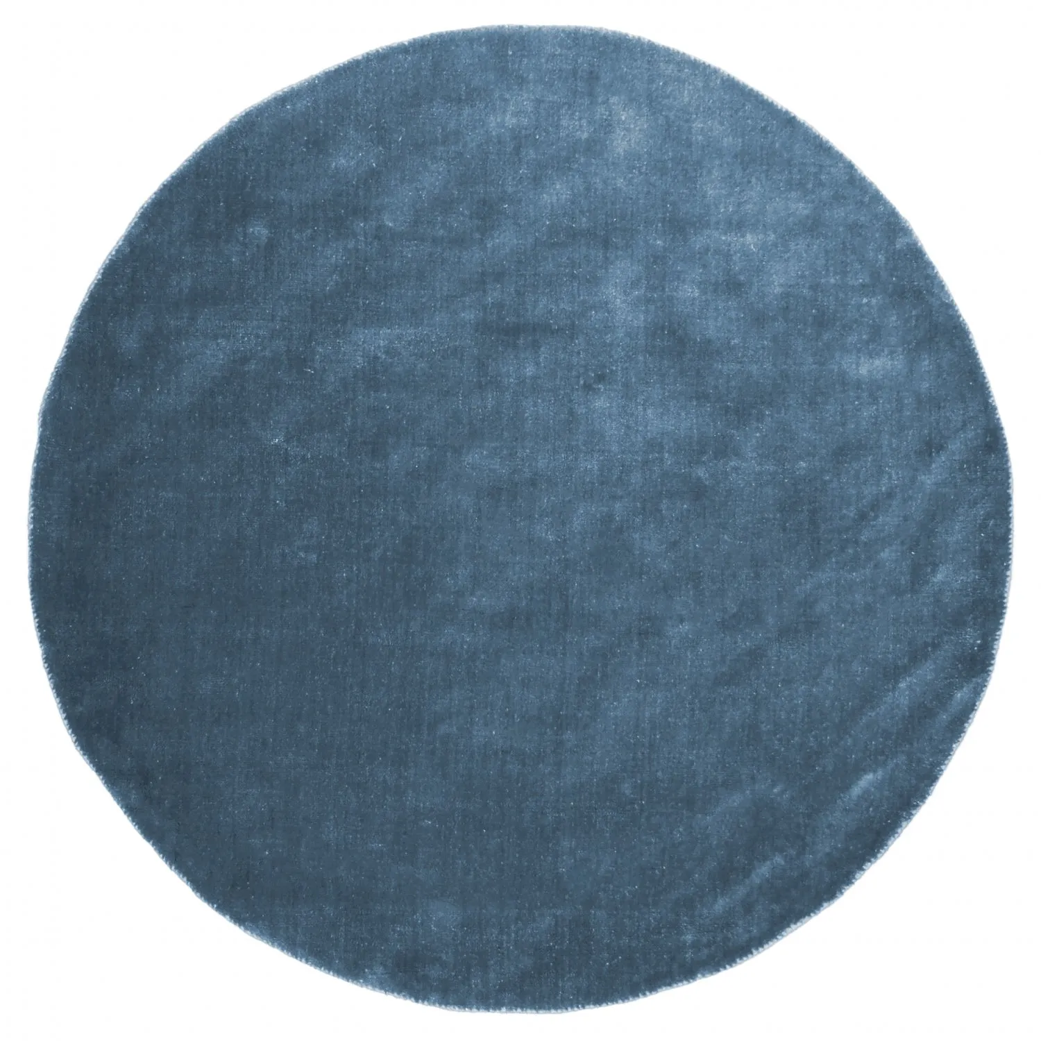 Alfombras redondeadas - Recycled PET with viscose look (azul)