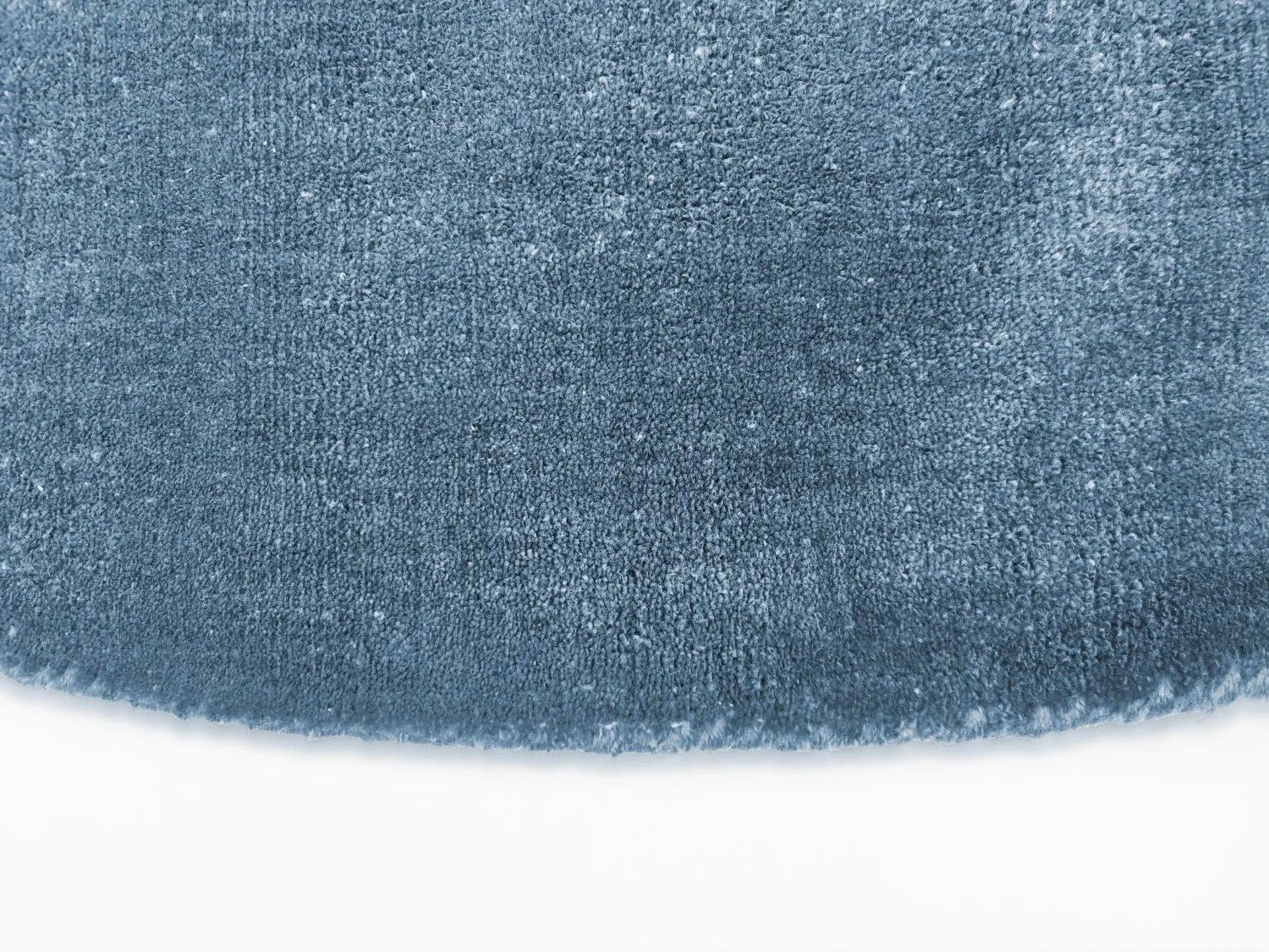 Alfombras redondeadas - Recycled PET with viscose look (azul)