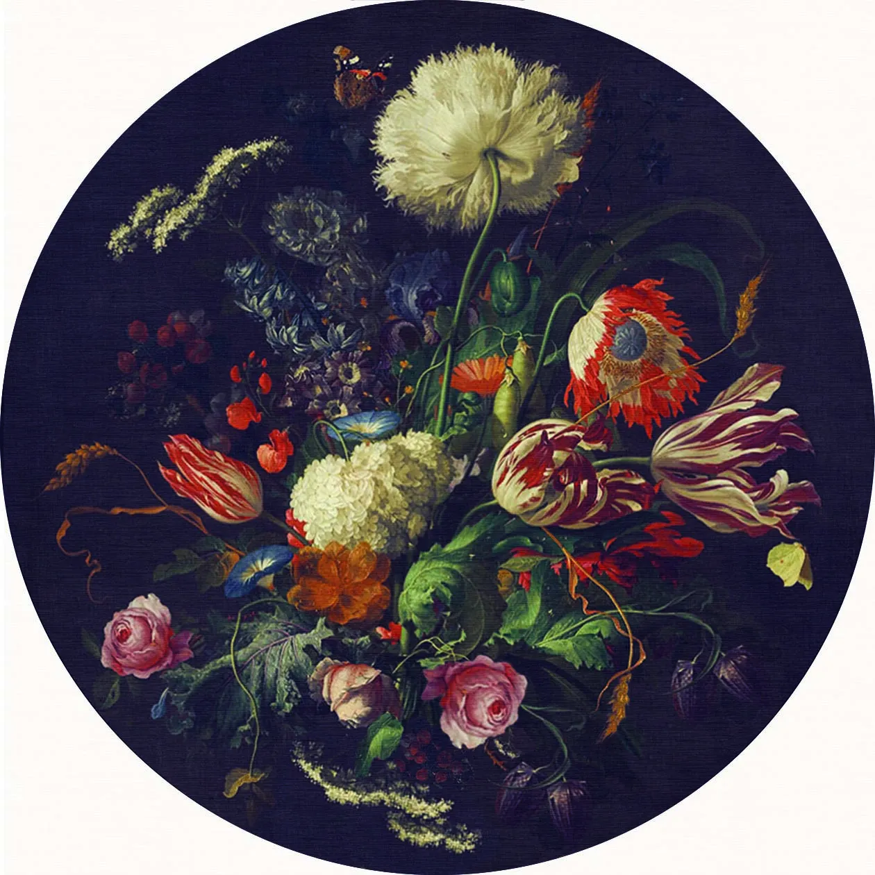 Alfombras redondeadas - Rich Flowers (multi)
