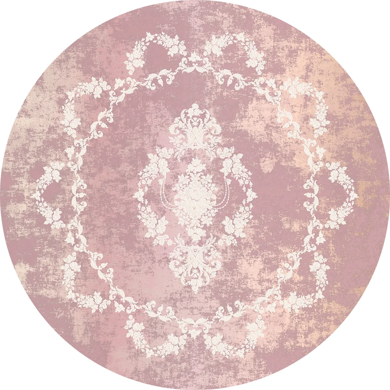 Alfombras redondeadas - Nefta (rosa)