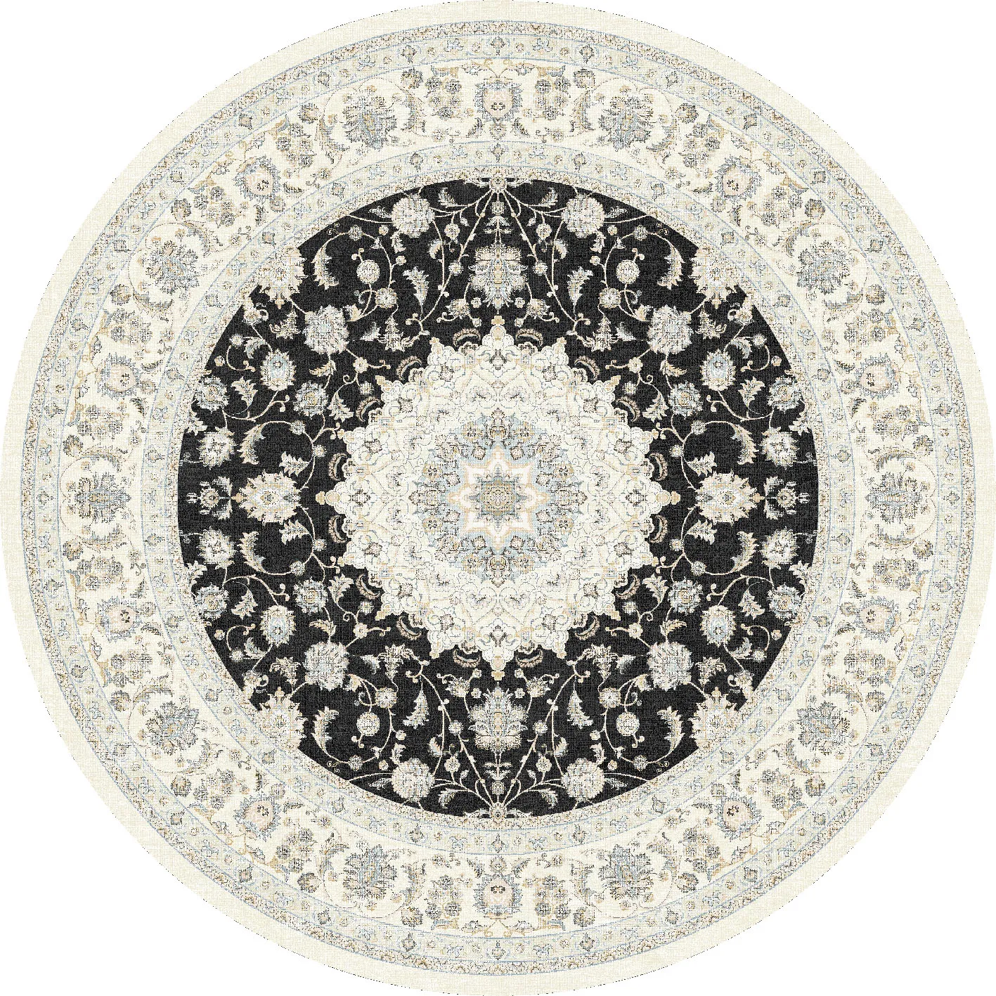 Alfombras redondeadas - Arabella (negro)