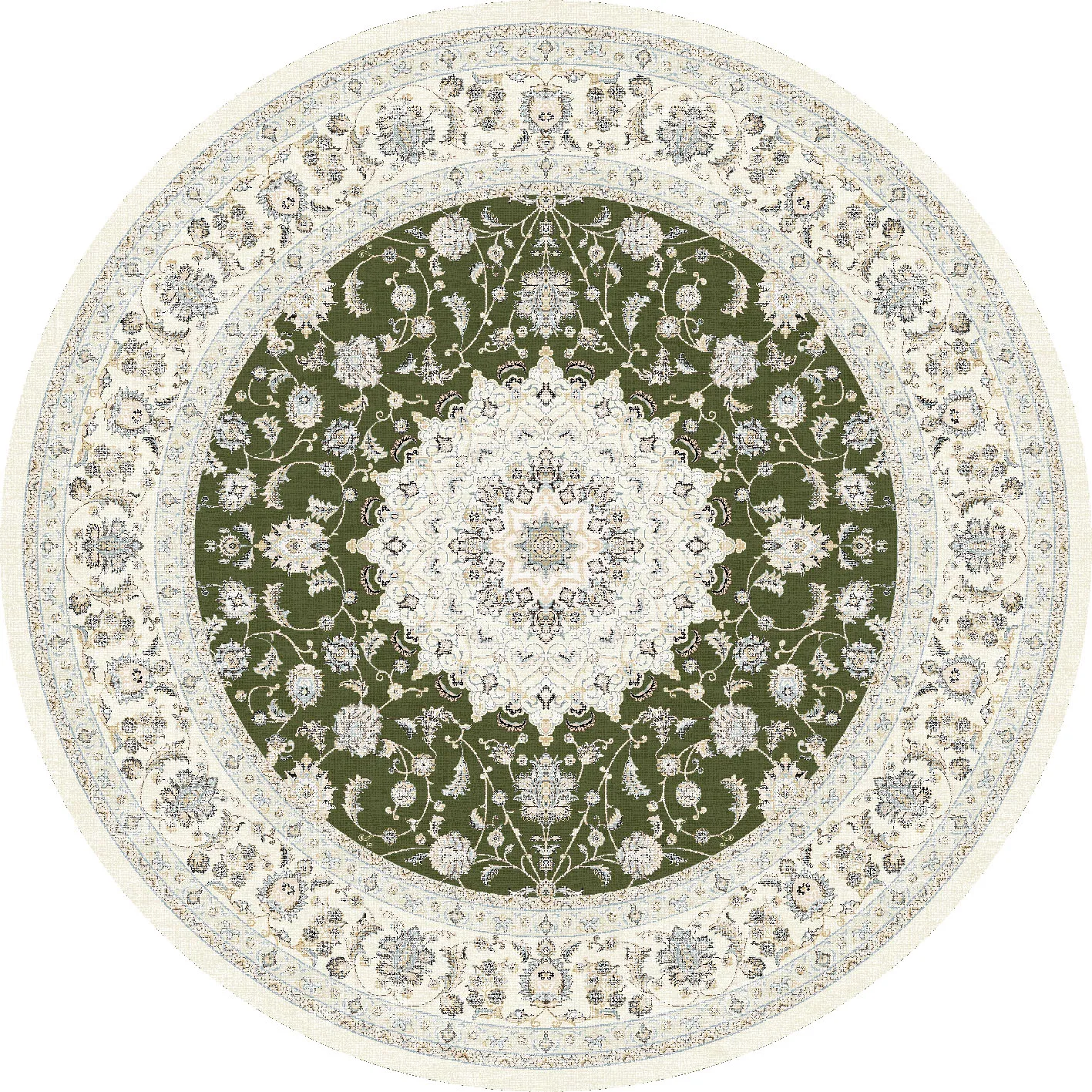 Alfombras redondeadas - Arabella (verde)