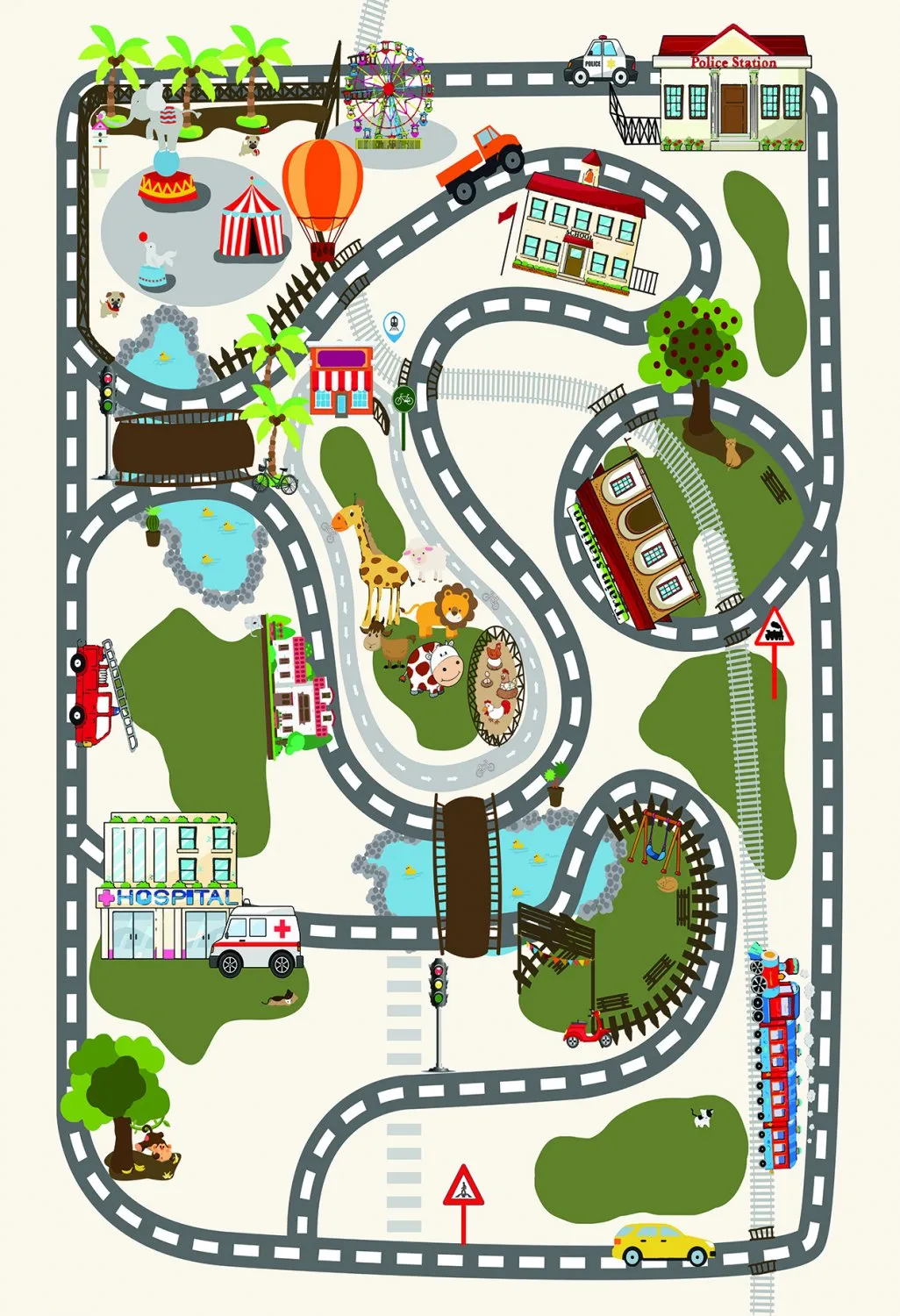 Alfombra infantil - Little Town