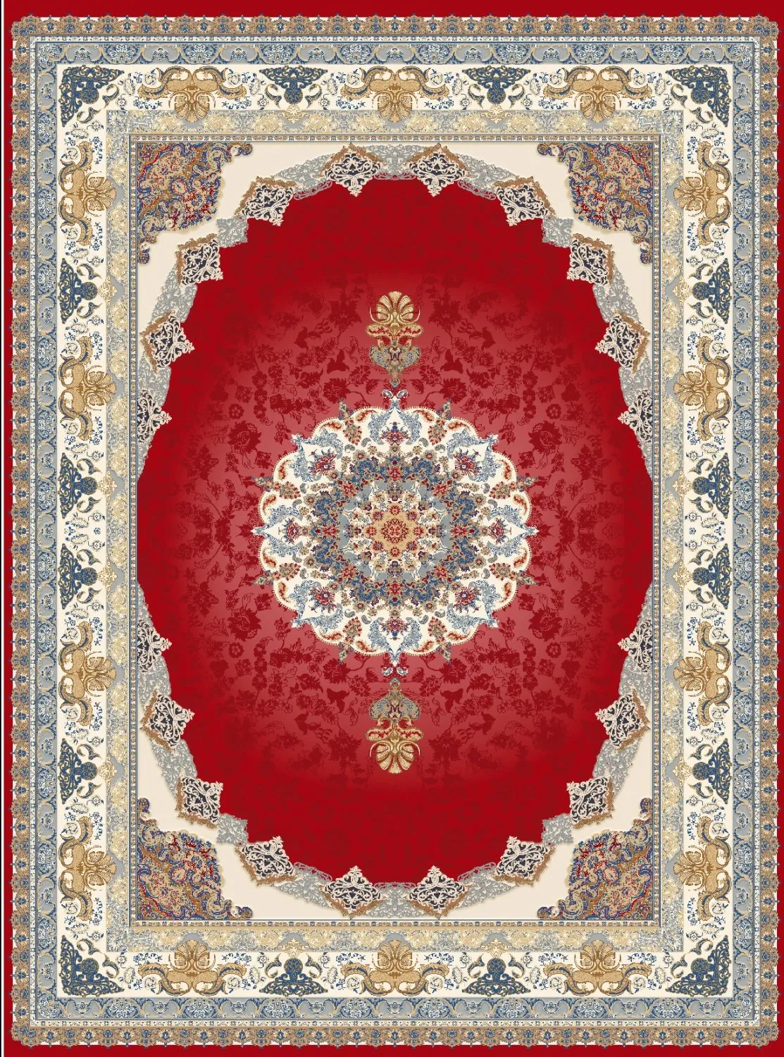 Alfombra Wilton - Lukla (rojo)