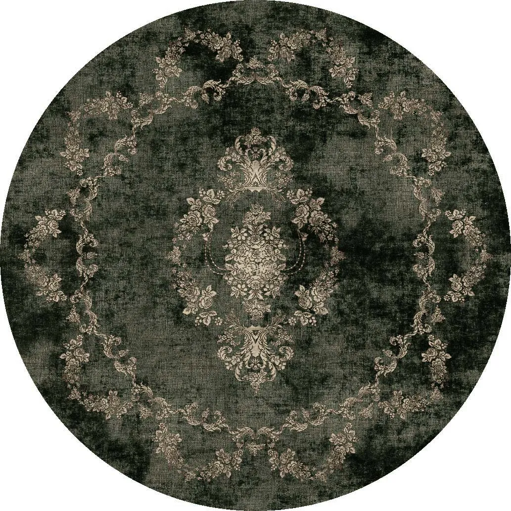 Alfombras redondeadas - Taknis (verde oscuro)