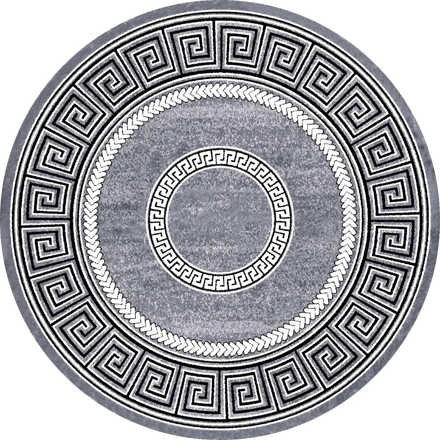 Alfombras redondeadas - Ankara Versace (gris)
