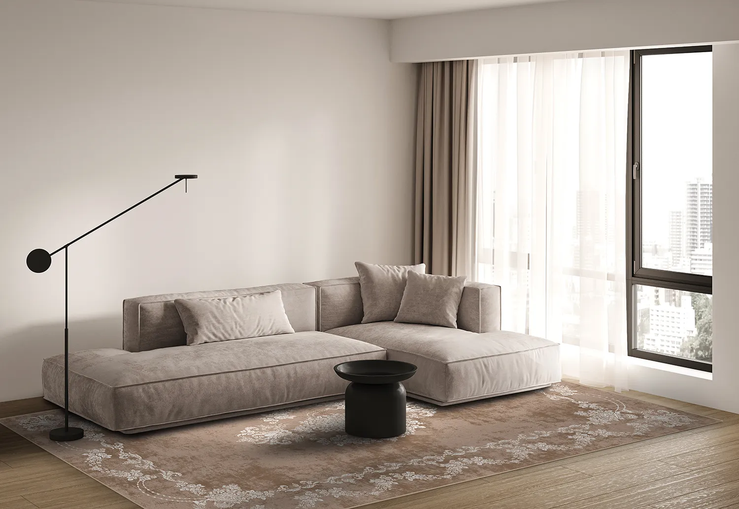 Alfombra Wilton - Taknis (beige)
