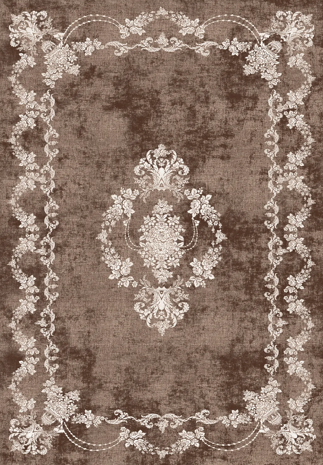 Alfombra Wilton - Taknis (marrón)