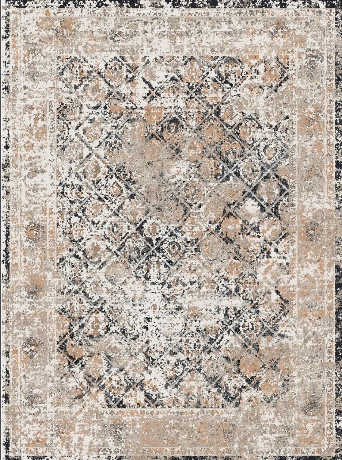 Alfombra Wilton - Douz (negro/multi)