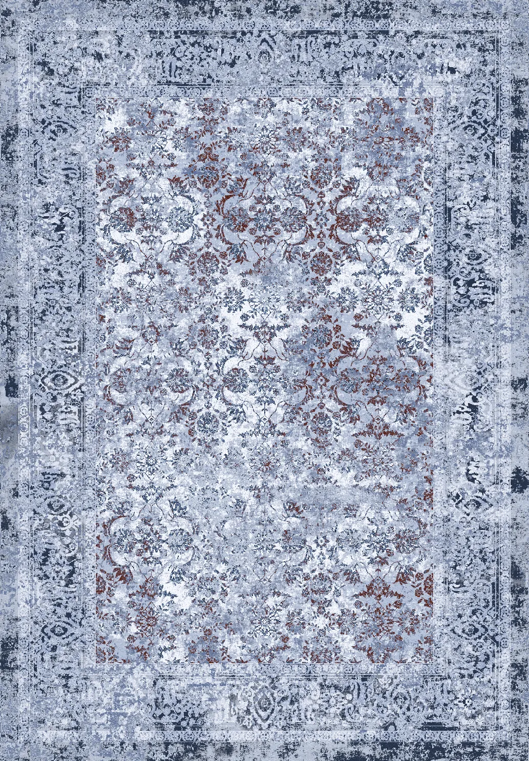 Alfombra Wilton - Denizli (azul oscuro)