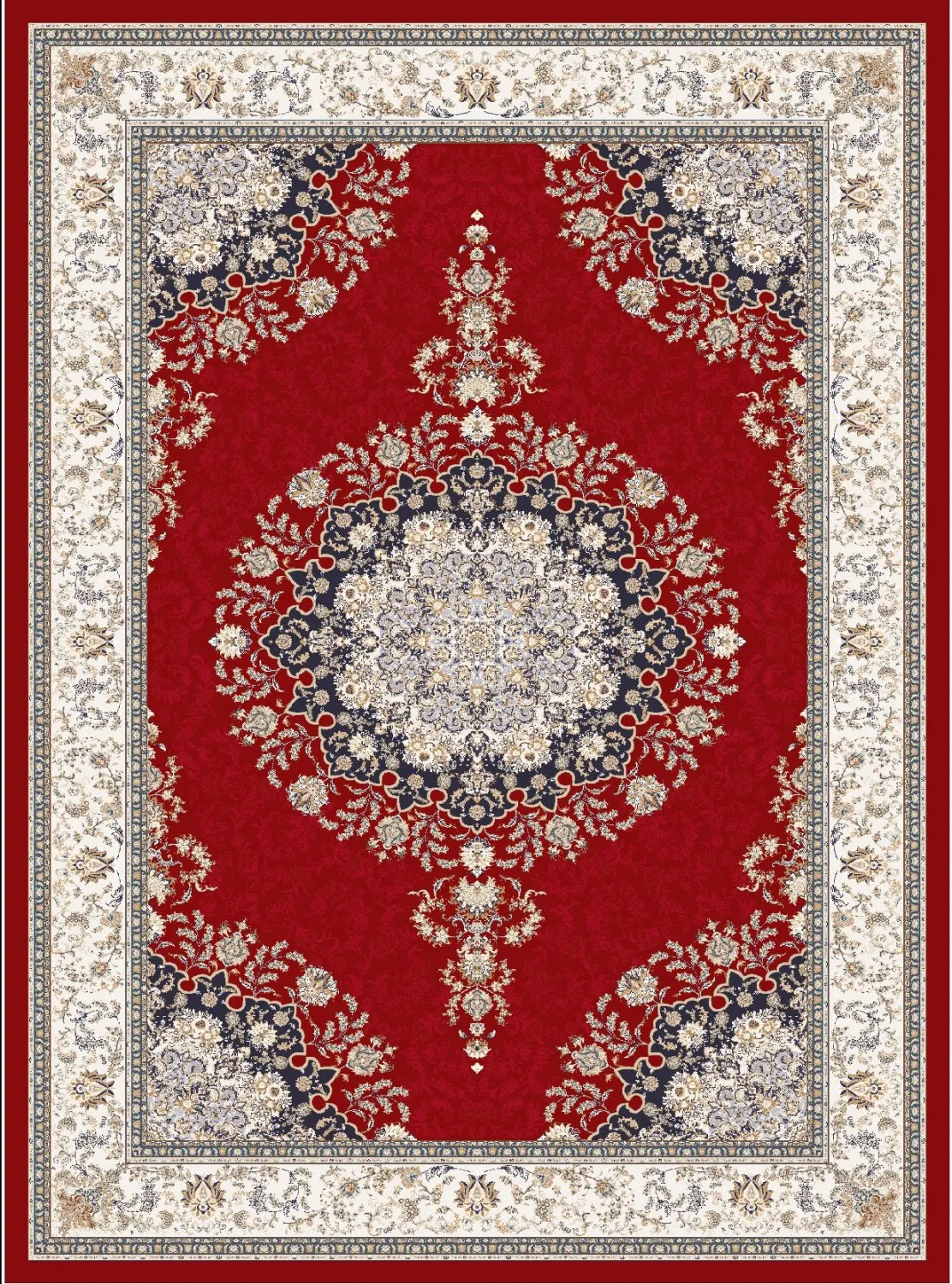 Alfombra Wilton - Lice (rojo/multi)
