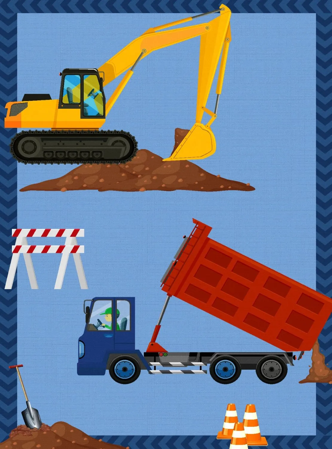 Alfombra infantil - Building Site
