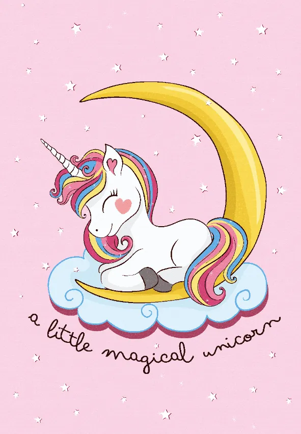 Alfombra infantil - Magical Unicorn (rosa)