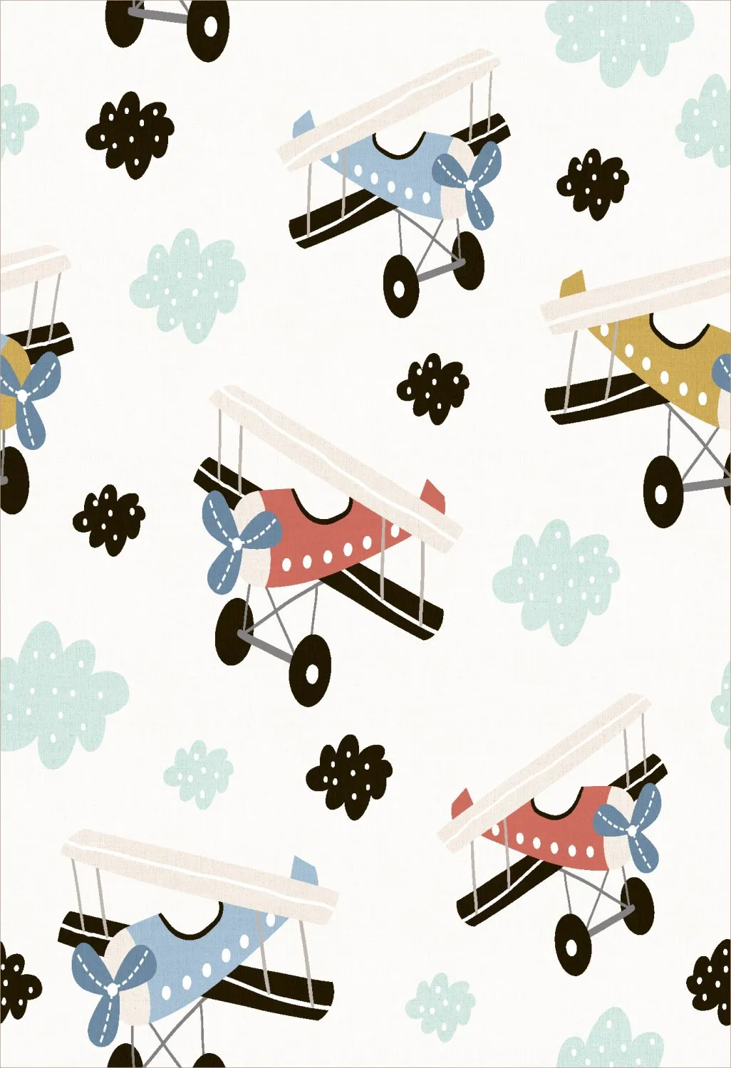 Alfombra infantil - Plane Travel (multi)