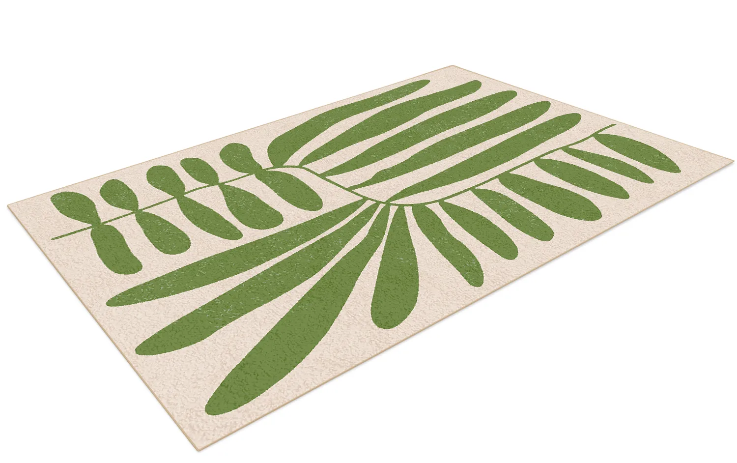 Alfombra Wilton - Romilly (beige/verde)