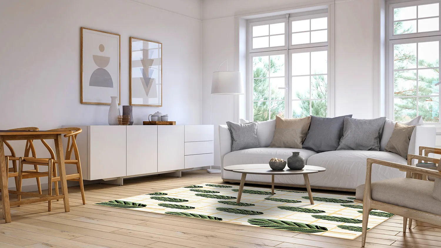 Alfombra Wilton - Bronte (verde/multi)