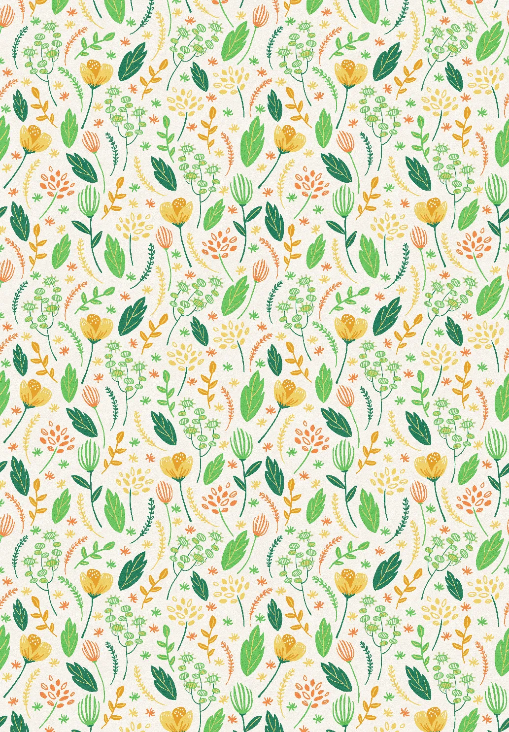 Alfombra Wilton - Fleur (amarillo/verde/multi)