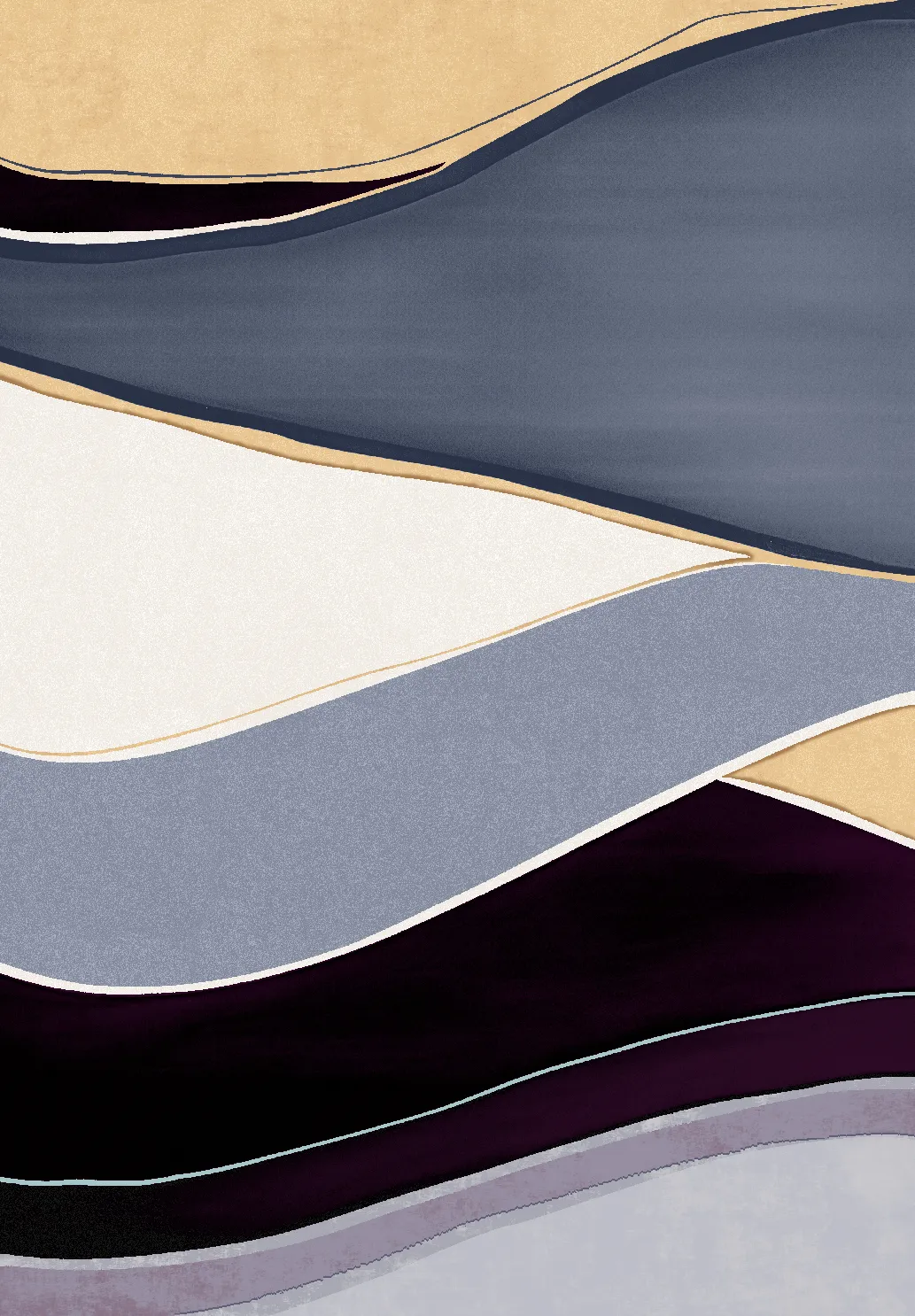 Alfombra Wilton - Gaia (azul/multi)