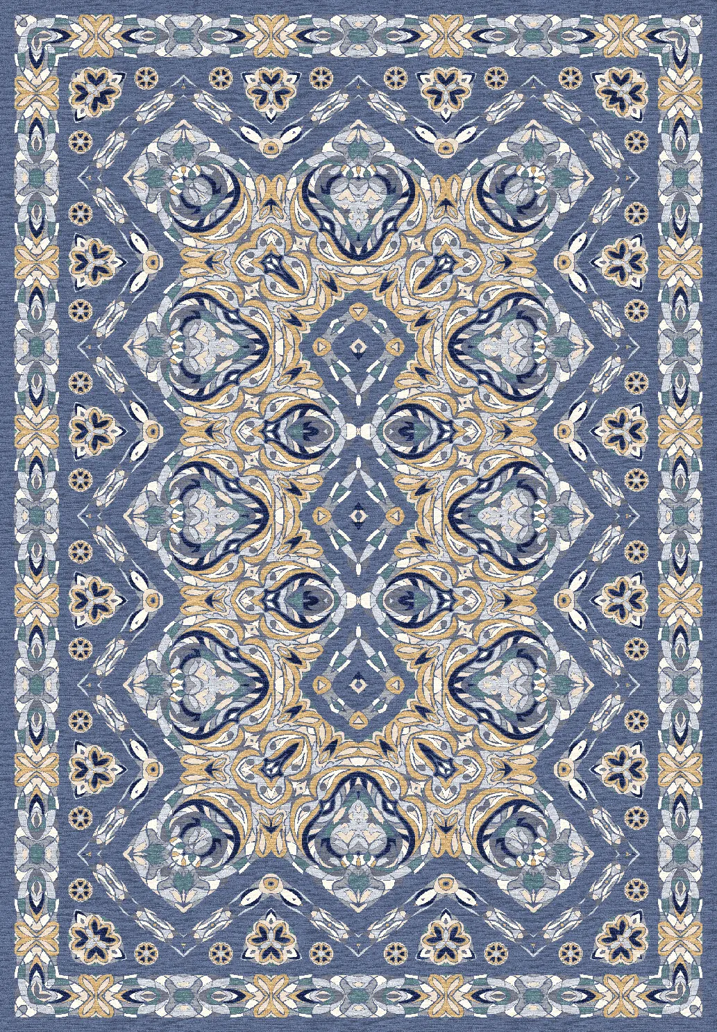 Alfombra Wilton - Henrietta (azul)
