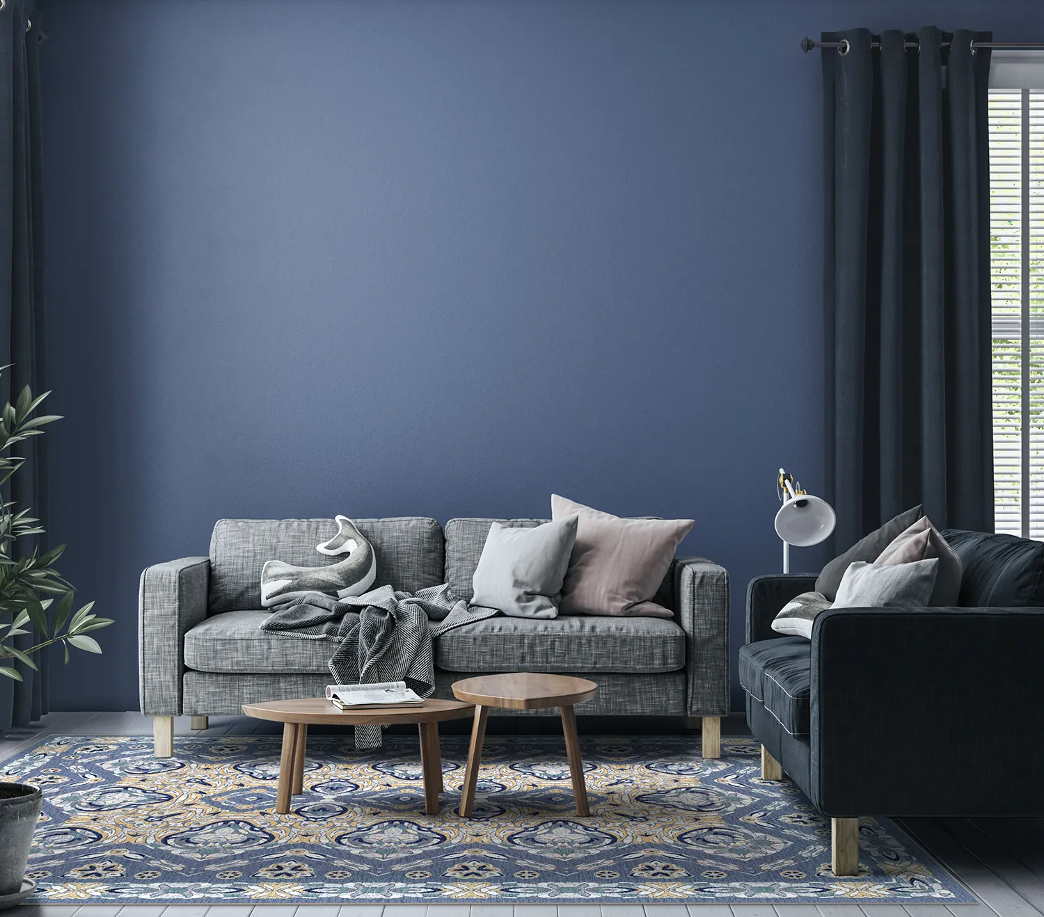Alfombra Wilton - Henrietta (azul)