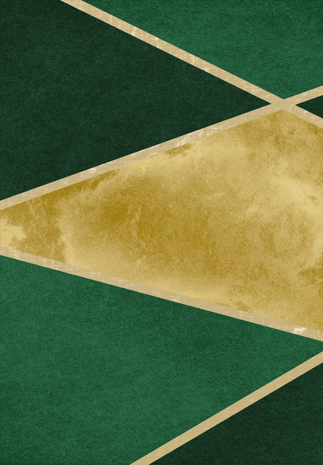 Alfombra Wilton - Dolly (verde/oro)