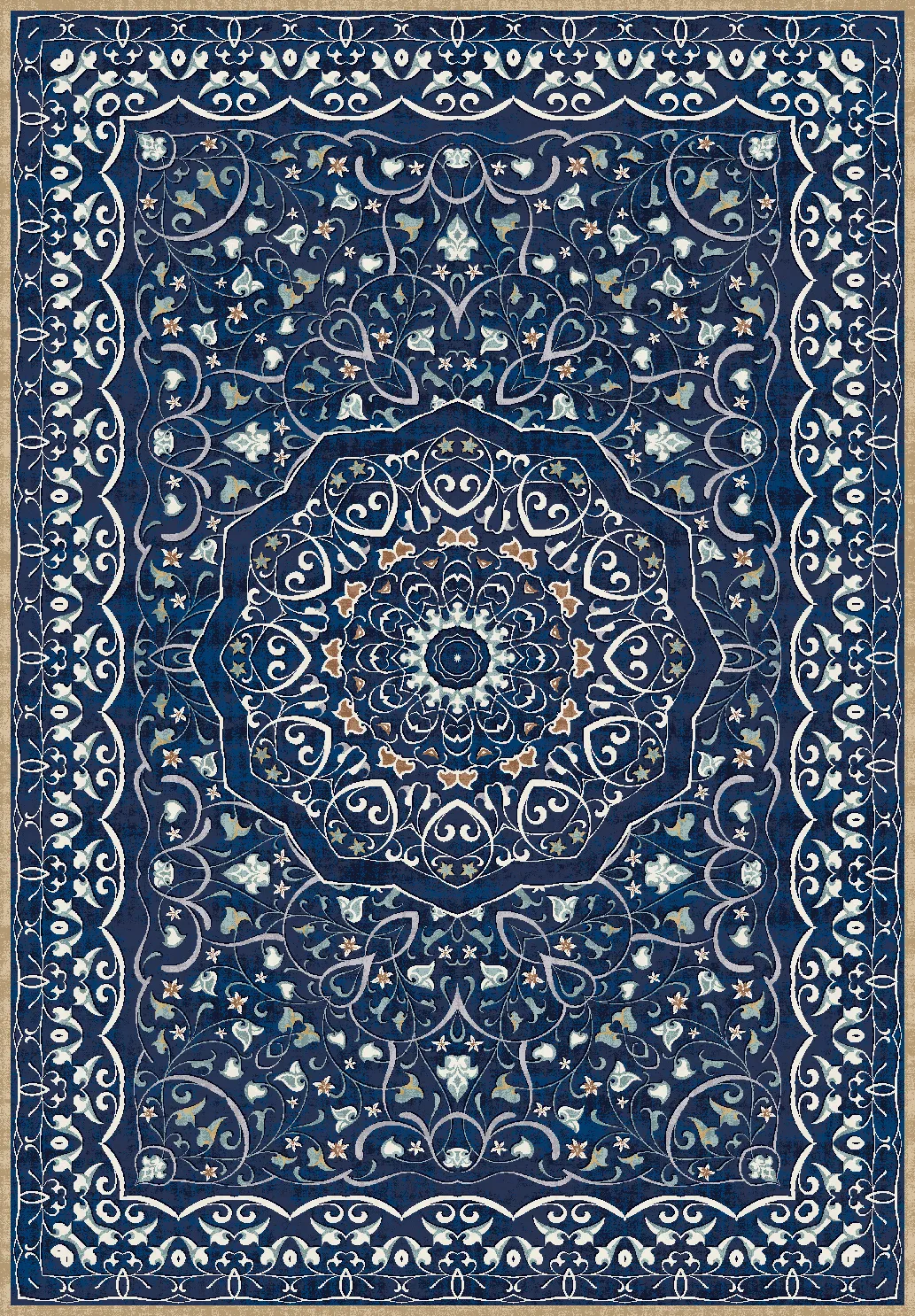 Alfombra Wilton - Theodora (azul)