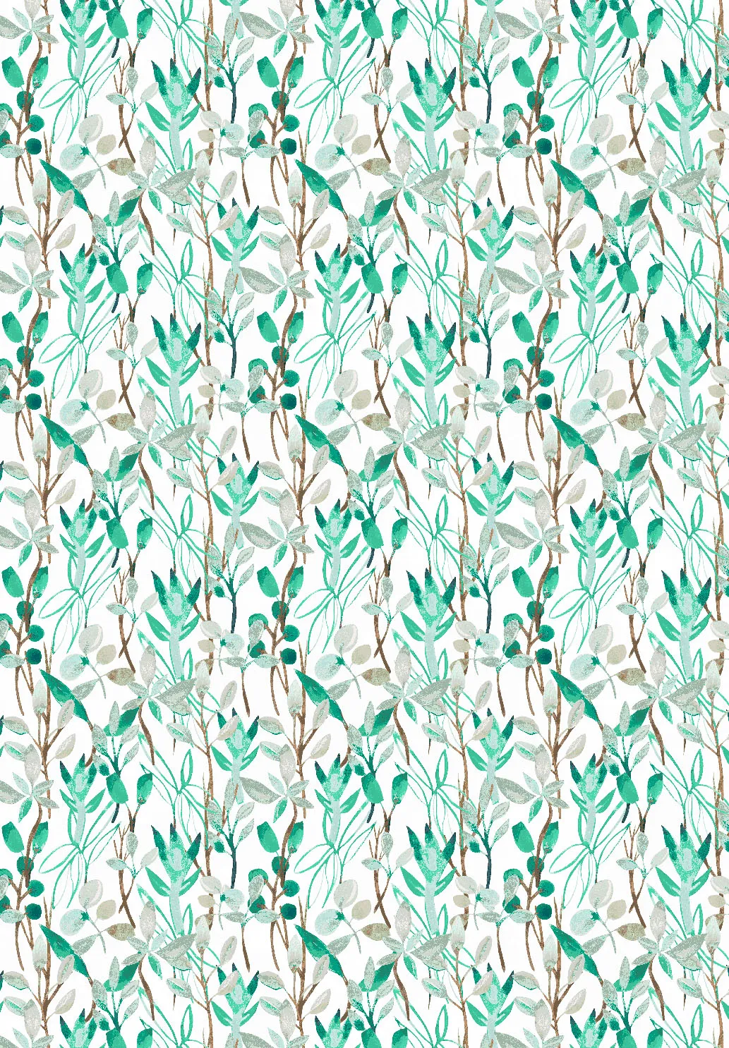 Alfombra Wilton - Evelina (verde/multicolor)